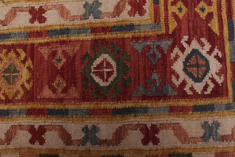 Vintage Hand Woven Area Rug 6'1" x 7'7" Traditional Wool Oriental Carpet gallery