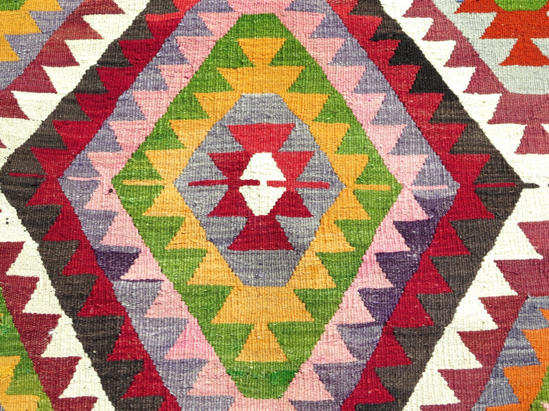 Anatolia Classic Kilim, Large Floor Carpet, Handmade Wool Rug, Teppich 72"X98" gallery