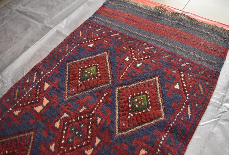 Antique Afghan Mushwani Runner Rug 2x11 Hand Knotted Wool Persian Style Hallway gallery