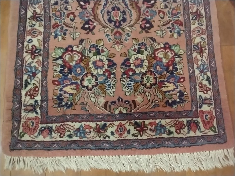 Antique Sarouk Sarug 374 X 83 cm Floral Pattern Runner Rug W/ Certification gallery