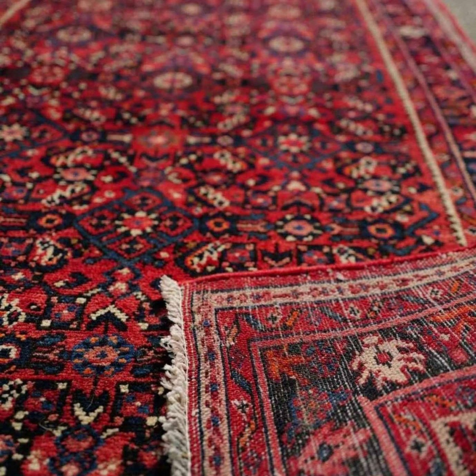 3'8 x 16'4 Vintage Caucasian Wool Runner (HANDKNOTTED) gallery