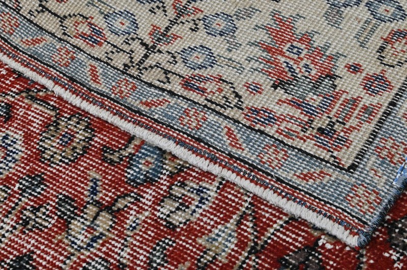 Oushak Turkish Vintage Rug 5x9 Kilim Rug Anatolian Handmade Boho Decor RED gallery