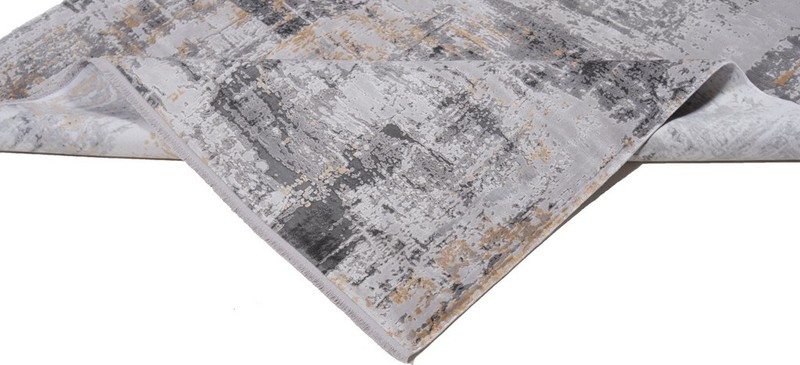 Modern 230x160 cm Abstract Machine Woven Fine Carpet Rug Gray gallery