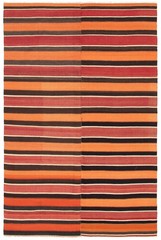 Vintage Hand Woven Area Rug 5’1″ x 7’10” Traditional Wool Oriental Carpet