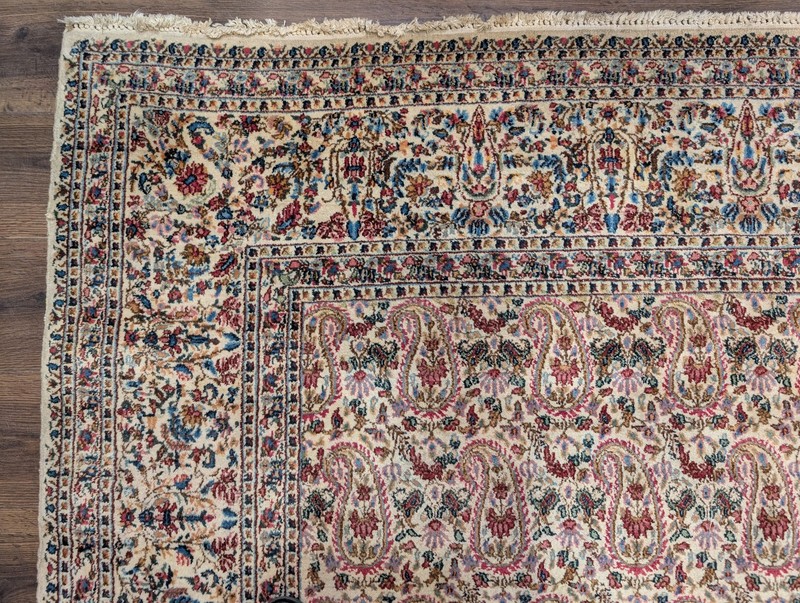 Per'sian Lavar Kirman Rug 9' 6" x 12' 7', Repeated Boteh Paisley Pattern gallery