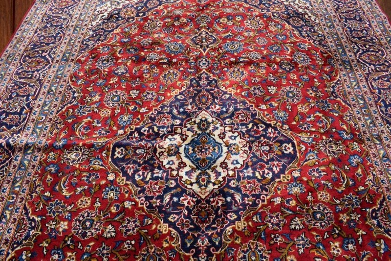 8 x 12 Vintage Semi Antique Handmade Wool Area Rug Hand Knotted Oriental Carpet gallery