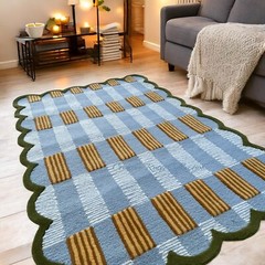 RUG | HANDMADE SCALLOPED RUG | PLIAD RUG MODERN HANDMADE RUG WITH CUSTOMISATION