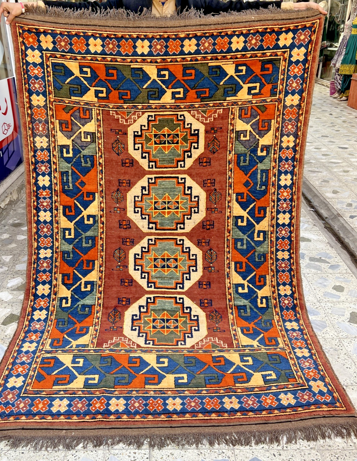 7.5 X 5 COLLECTORS' ITEM Antique Super Fine Quality Natural Vegetable Dye Kazak gallery