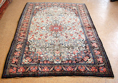 NATURAL WOOL Old Orintal Rugs, Hand Woven,knotted size Approximately 4’9″ x 6’10