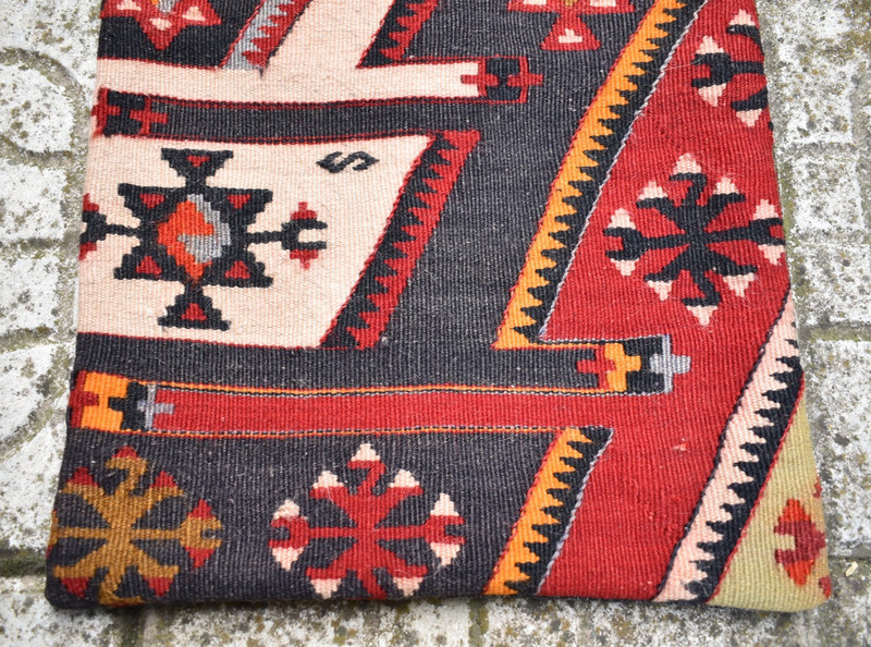 Turkish Kilim Pillow Cover Sofa Rug 13''x23'' Decorative Handmade Cushion Cover gallery