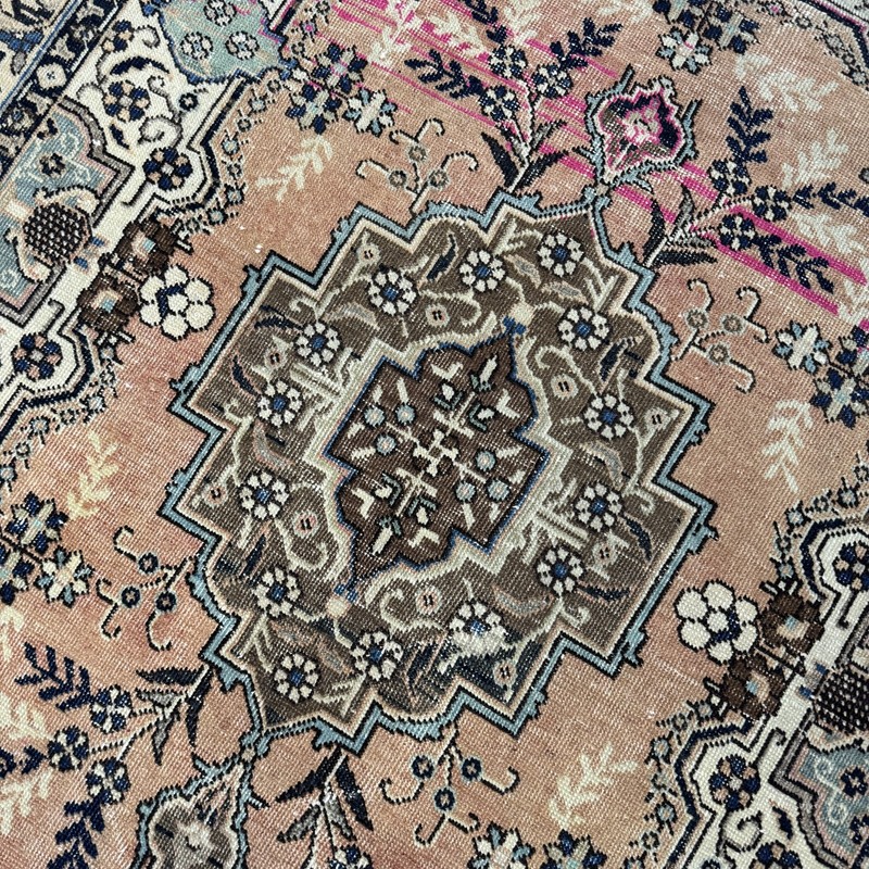 4x6 Antique Persian Area Rug, Hand Knotted Floral Oriental Carpet gallery