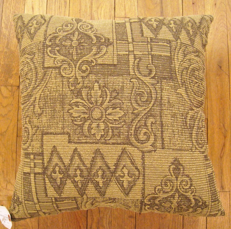 Vintage Floro-Geometric Fabric Pillow; Size 1'8” x 1'6” with FREE SHIPPING! gallery