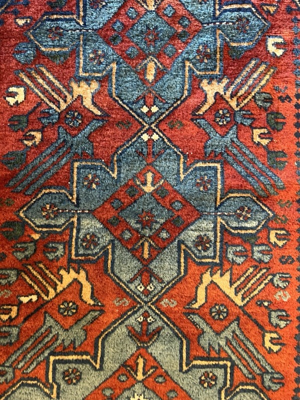 Antique Caucasian Akstafa Rug c. 1900 | Peacock Motif Shirvan Tribal Carpet 4x6’ gallery