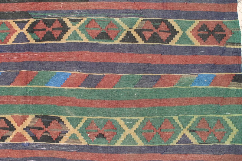 Caucasian Rug 63''x113'' Hand Woven Kilim 162x288cm gallery