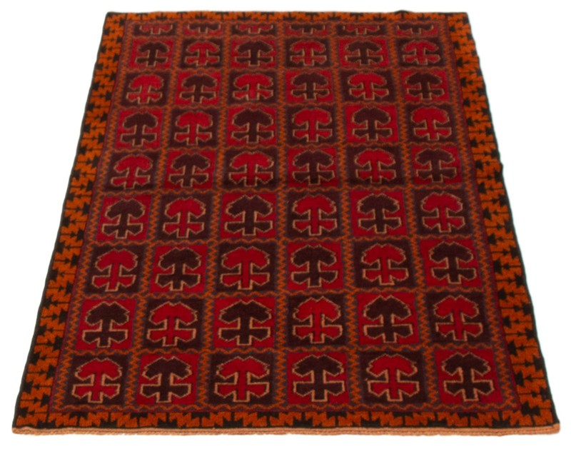 Vintage Hand-Knotted Area Rug 3'9" x 6'1" Traditional Oriental Wool Carpet gallery