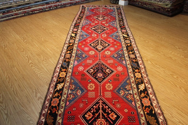 4' x 15' Caucasian Qarabagh Kazak Design late 19th century Antique rug Karabakh gallery