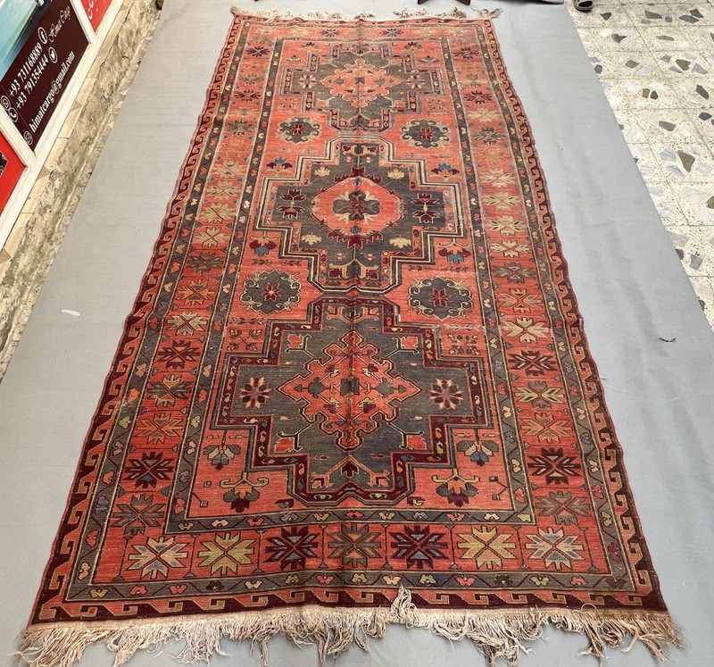 350 X 200 CM COLLECTOR ITEM Antique Kazak Daghistani Group Fine Quality Kilim gallery