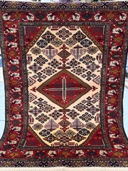 COLLECTORS’ ITEM Gorgeous Vintage Natural Vegetable Fine Quality Shirvan Carpet