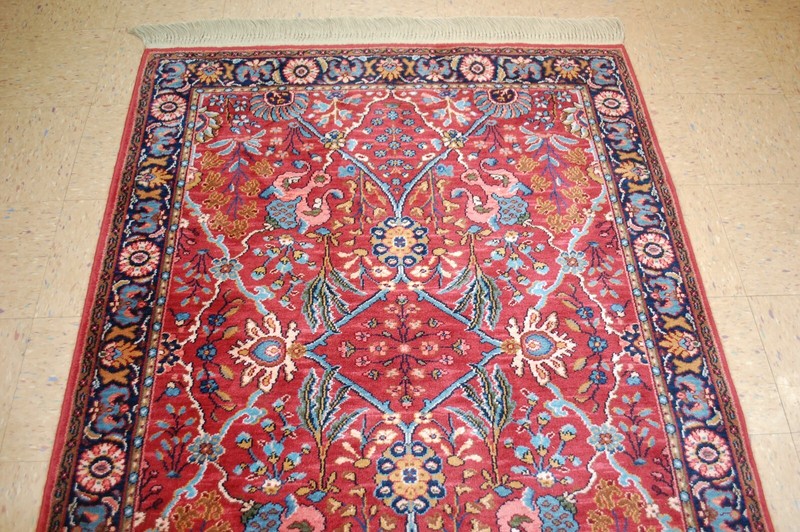 VERY RARE AUTHENTIC AMERICAN KARASTAN ISPAHAN PATTERN # 766 RUG SIZE 4'3" x 6' gallery