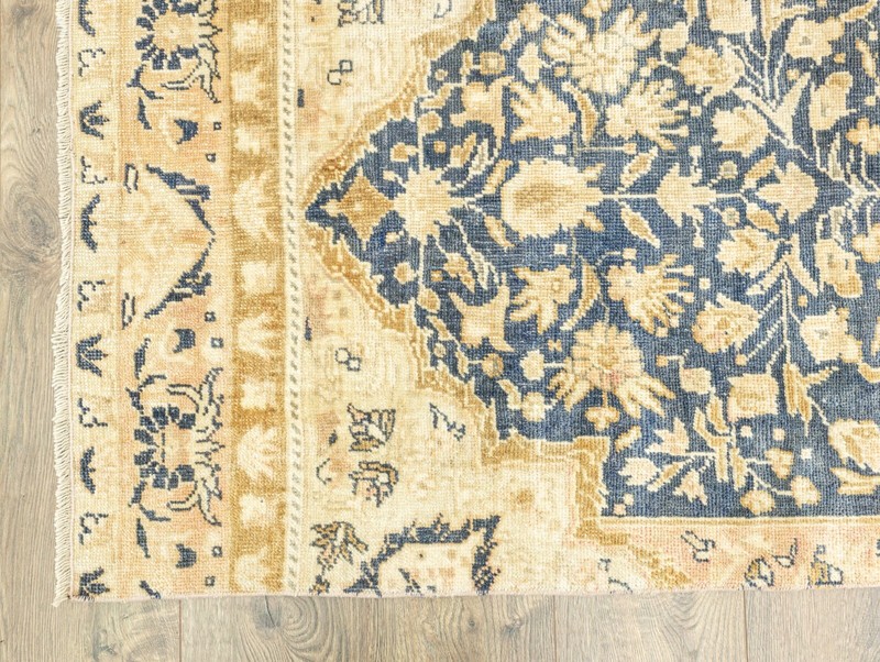Long Hallway Rug Vintage Turkish Oushak Runner Earth Tone Floral 2.5x11.2 ft gallery