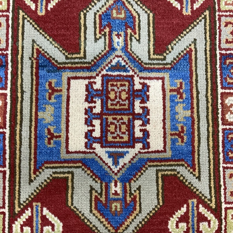 Handmade Indo Kazak Wool Rug 2' X 3' gallery