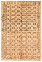 Vintage Hand-Knotted Area Rug 4’10” x 7’1″ Traditional Oriental Wool Carpet