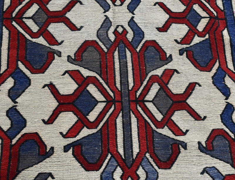 4'6 x 7'7 Handmade vintage afghan tribal qalaino kilim rug, Best area kilim rug gallery