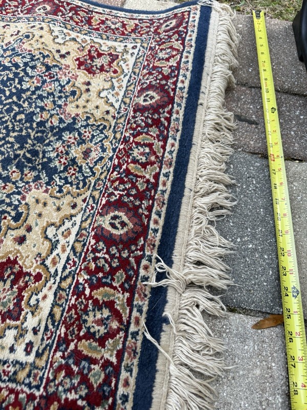 Vintage Hand Knotted Kashmar Rug! 5ft By 31 Inches. gallery
