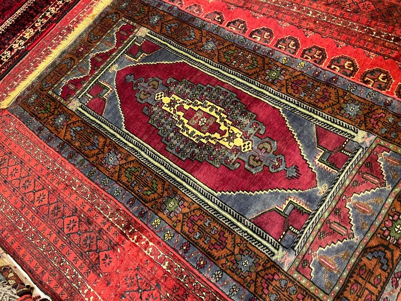 Vintage Anatolian Fine Quality Turkish Tribal Carpet gallery