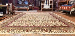 Exquisite 1900-1939’s Antique,Muted Colors Legendary Hereke Rug 7x10ft