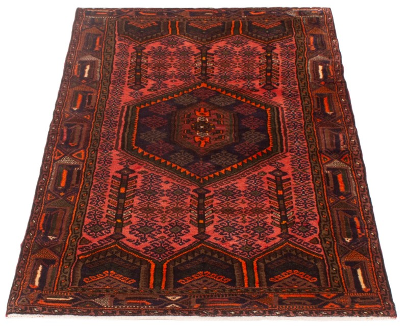 Vintage Traditional Hand-Knotted Area Rug 4'0" x 6'9" Oriental Wool Carpet gallery