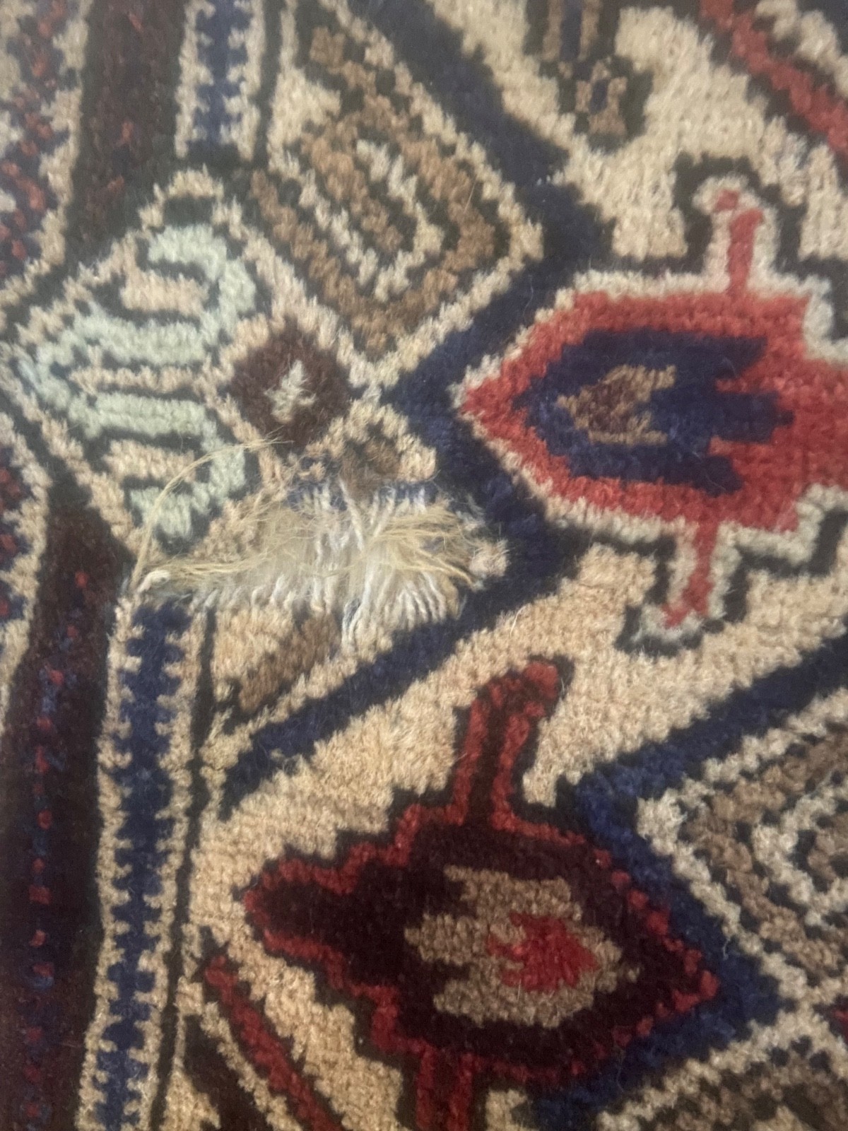 Blue Antique Afghan Baluchi Rug 78x48 Hand Knotted Persian Style Oriental Carpet gallery