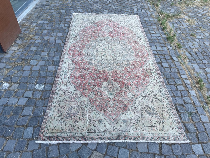 Turkish Vintage Rug, Handmade Wool Rug, Bohemian Large Rug, 8,2 x 9,9 ft gallery