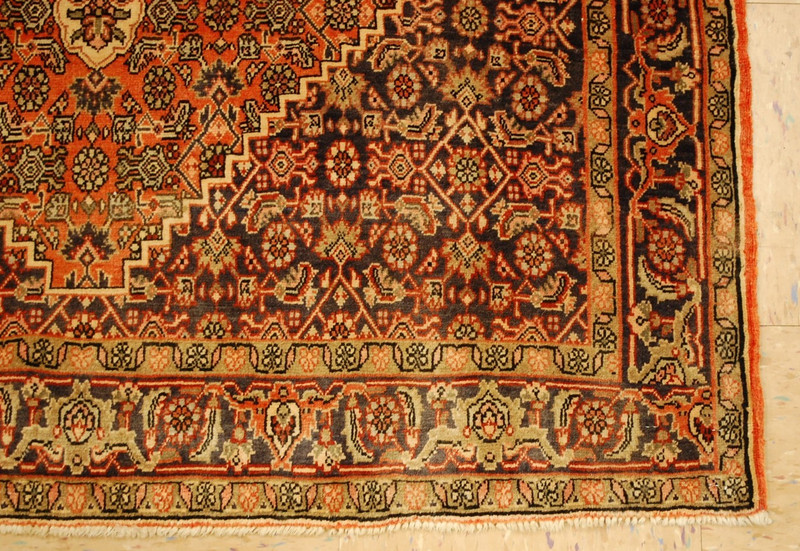 NATURAL WOOL Old Oriental Rugs,Hand Woven,knotted size Approximately 3'6" x 5'2" gallery