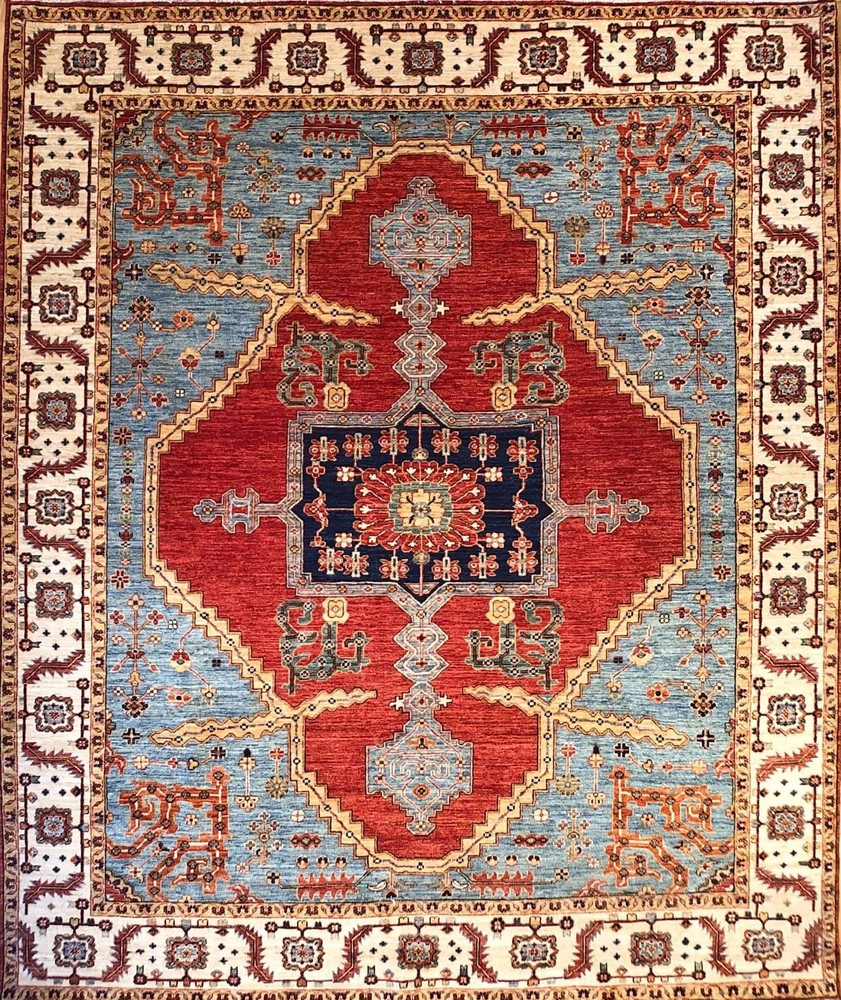Hand-knotted Rug (Carpet) 8'1X9'8, Ariana mint condition