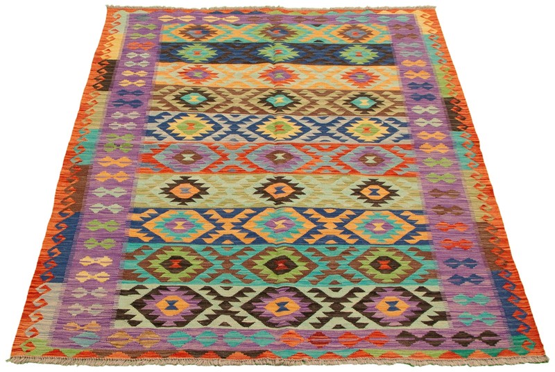 Vintage Hand Woven Area Rug 5'7" x 7'10" Traditional Wool Oriental Carpet gallery