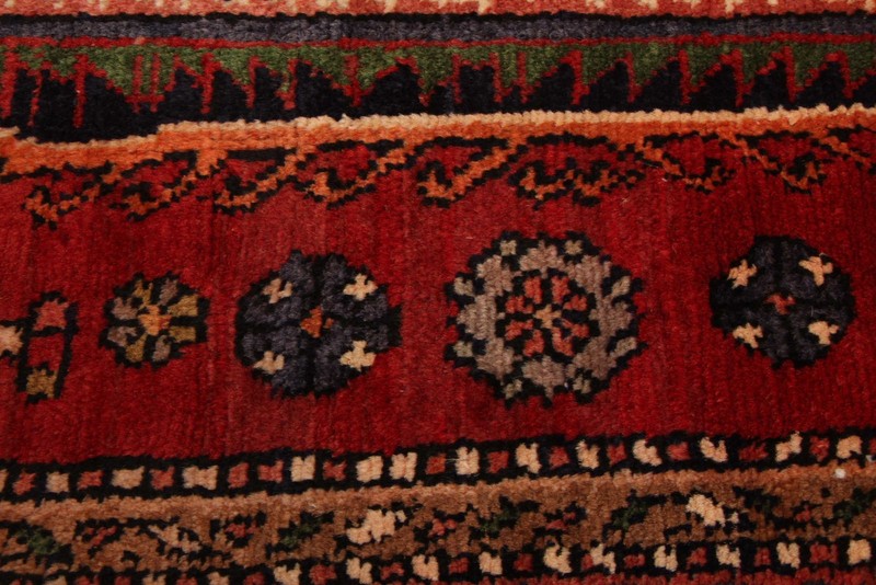 Vintage 3'10" x 5'5" Traditional Hand Knotted Vegetable Dye Wool Area Rug gallery