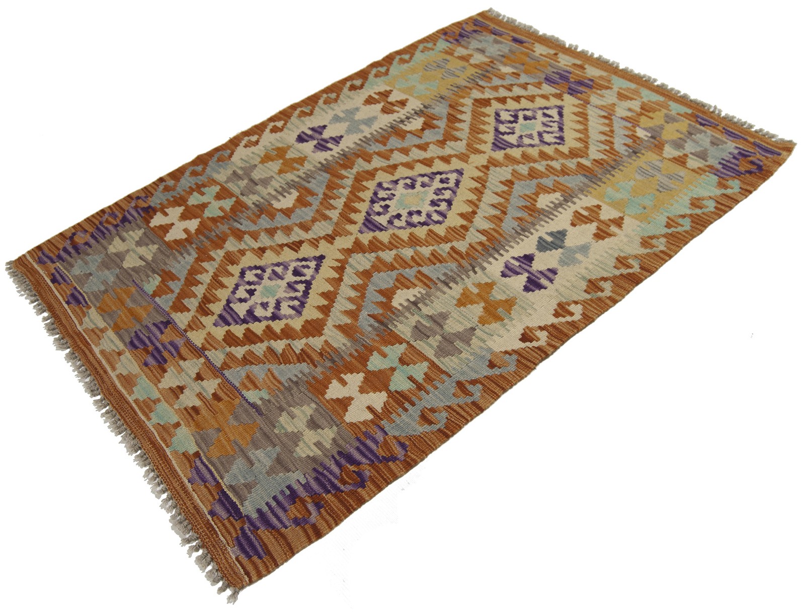 123x85 CM Autentik Kilim Kelem Original Hand Made Classic STYL - EASY TO CLEAN gallery
