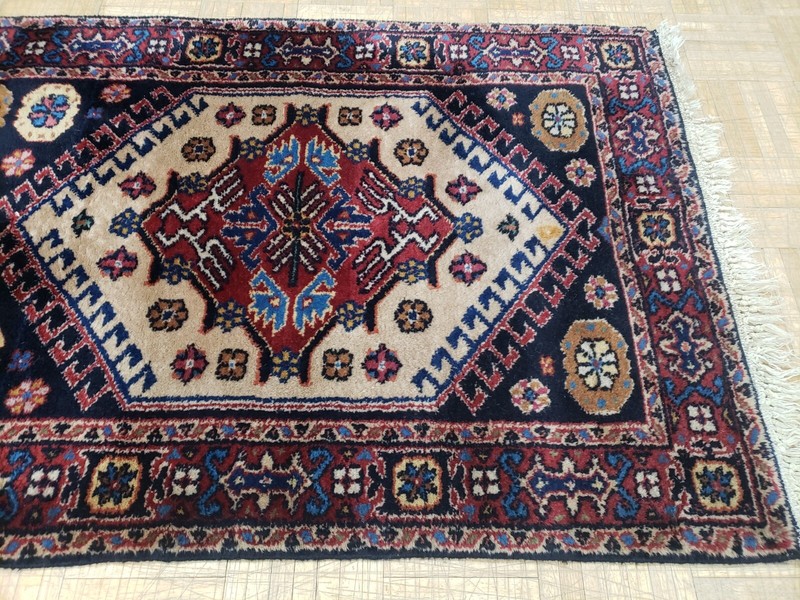 2.6x6 TURKISH KAZAK KARAJEH VINTAGE AUTHENTIC HAND WOVEN 100% WOOL ORIENTAL RUG gallery