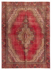 Traditional Vintage Hand-Knotted Area Rug 8’10” x 11’10” Oriental Wool Carpet