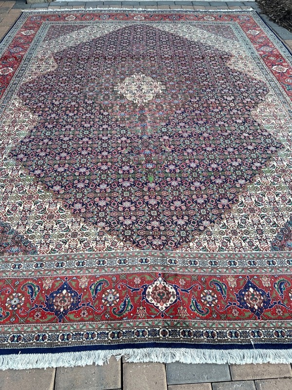Top Quality Handmade Silk & Wool Oriental Rug, Mint Cond, High KPSI, 10x13 gallery