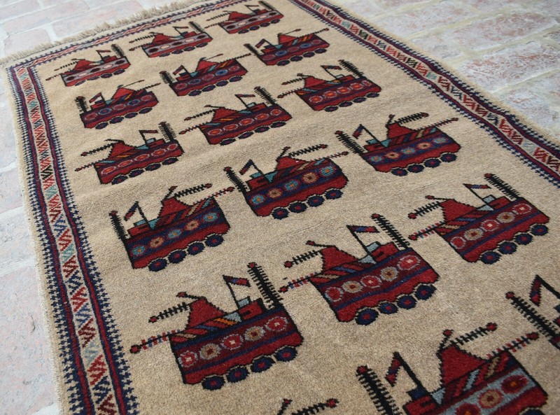 2'10 x 4'7 ft Handmade vintage afghan tribal shindand war area rug, 3x5 wool rug gallery