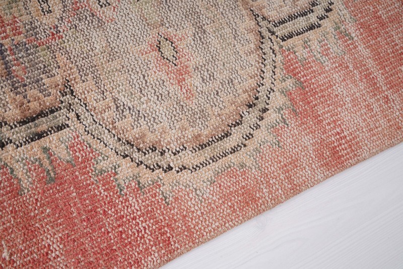 4x8 ft Rug Handmade Faded Turkish Carpet Vintage Area Rug Oushak Rug Antique 908 gallery