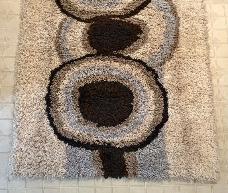 1970s Dania Taepper Era UNUSED Danish Ege Rya Deluxe Rug 4.7 x 6.7 Wool MCM gallery