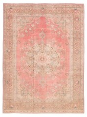 Vintage Traditional Hand-Knotted Area Rug 9’0″ x 12’10” Oriental Wool Carpet