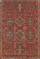 Vintage All-Over Bakhtiari Traditional Area Rug 4×7 Wool Hand-knotted Carpet