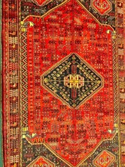 5 X 8 FT COLLECTORS’ ITEM Vintage Natural Vegetable Dye Floral Kazak Carpet