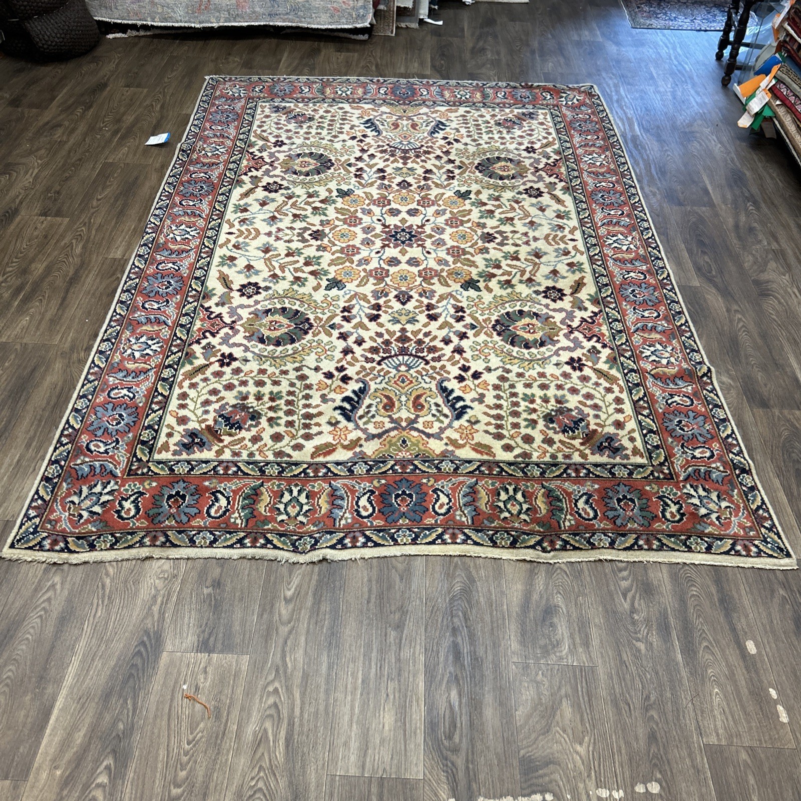 Antique Anatolian Kilim Rug – Handwoven Wool Tribal Flatweave 6’7” x9’9” ft gallery