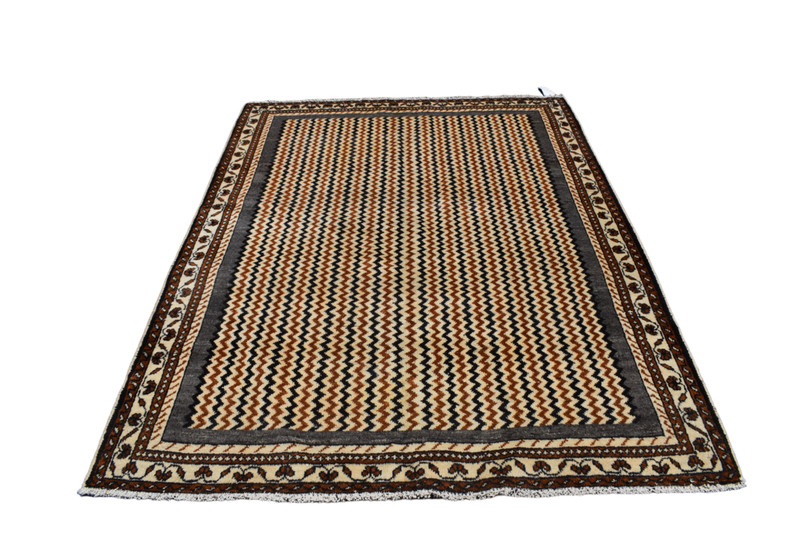 4'10 x 6'7 S Antique Geometric Vintage Handmade Wool Area 5 x 7 Oriental Carpet gallery