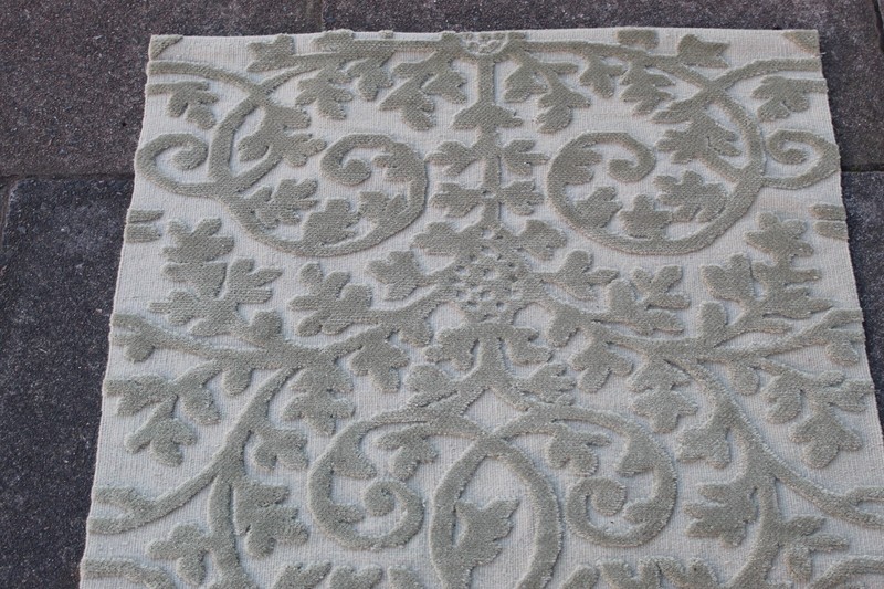 Vintage Traditional Hand Made Oriental Contemporary Wool Grey Rug Kilim 122x70cm gallery